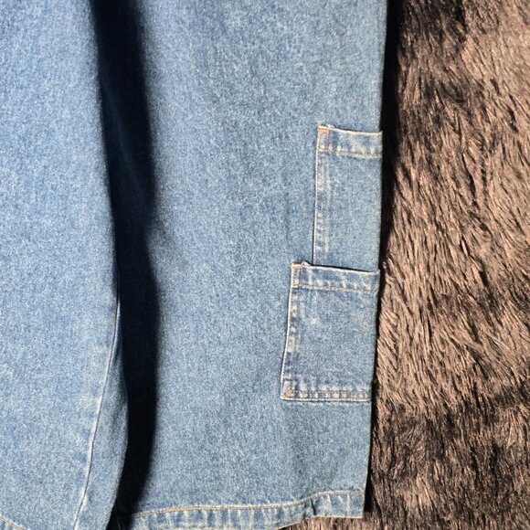 OTB On The Brink Denim Carpenter Shorts Mens 30 Blue Vintage Deadstock 90s Y2K - Picture 4 of 10